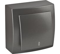 Выключатель NILSON 1ОП проходной антрацит Themis metallic 26161007