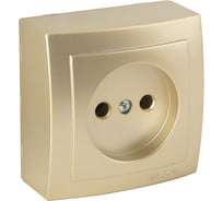 Розетка NILSON 1ОП золото Themis metallic 26151015