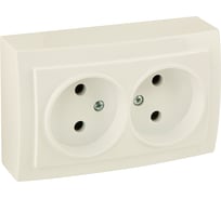 Розетка NILSON 2ОП крем Themis naturel 26121024