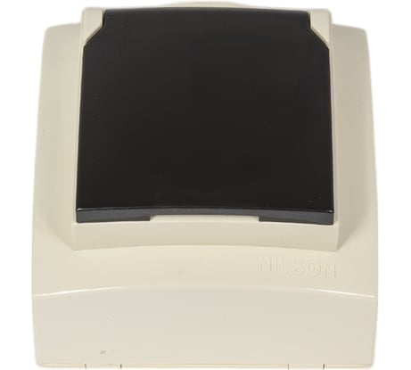 Розетка NILSON 1ОП з/к крышка крем Themis naturel 26121018