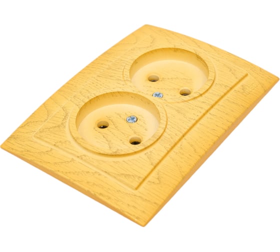 Розетка NILSON 2СП клен Touran wood 24281024