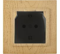 Розетка NILSON 1СП з/к крышка клен Touran wood 24281018