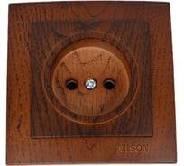 Розетка NILSON 1СП орех Touran wood 24271015