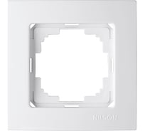 Рамка NILSON одноместная белая Touran naturel 24110091