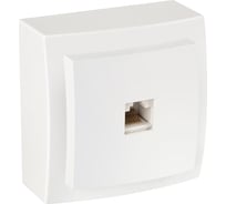 Розетка NILSON 1ОП телефонная CAT3 белая Themis naturel 26111062