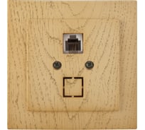 Розетка NILSON 1СП телефонная RJ11 клен Touran wood 24281040