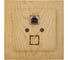 Розетка NILSON 1СП телефонная RJ11 клен Touran wood 24281040 1