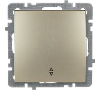 Механизм выключателя NILSON 1СП проходной золото Touran/Alegra metallic 24150407