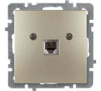 Механизм розетки NILSON 1СП телефонный RJ11 золото Touran/Alegra metallic 24150440