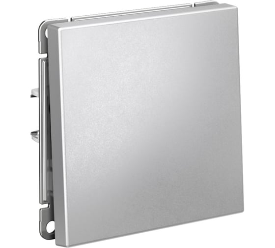 Переключатель 1-клавишный AtlasDesign Systeme Electric ArtGallery Алюминий сх.6, 10АХ, механизм GAL000361