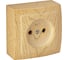 Розетка NILSON 1ОП клен Themis wood 26281015 1