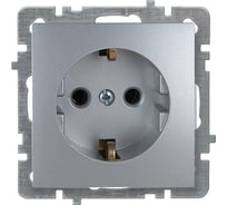 Механизм розетки NILSON 1СП з/к серебро Touran/Alegra metallic 24130417