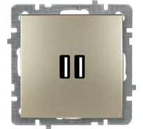 Механизм розетки NILSON USB TOURAN-ALEGRA-THOR, metallic, золото 24150481