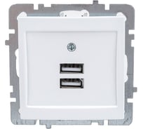 Механизм розетки NILSON USB TOURAN-ALEGRA-THOR, белый 24110481