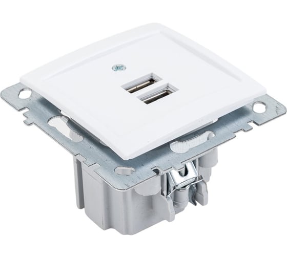 Механизм розетки NILSON USB TOURAN-ALEGRA-THOR, белый 24110481