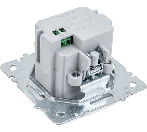 Механизм розетки NILSON USB TOURAN-ALEGRA-THOR, белый 24110481
