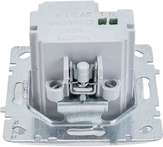 Механизм розетки NILSON USB TOURAN-ALEGRA-THOR, белый 24110481