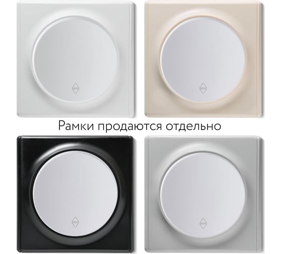 Одинарный переключатель OneKeyElectro, цвет белый 1E31401300 2172775