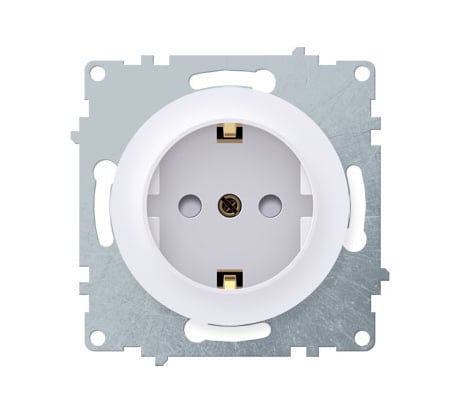 Розетка с заземлением OneKeyElectro, защитные шторки, винтовые контакты 1E10101300 2172764