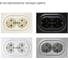 Двойная розетка OneKeyElectro с заземлением, винтовые контакты, цвет бежевый 1E10401301 2172790 3