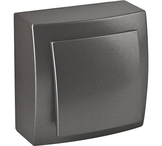 Выключатель NILSON 1ОП антрацит Themis metallic 26161001 1