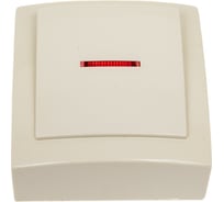 Выключатель NILSON 1ОП с подсветкой крем Themis naturel 26121002