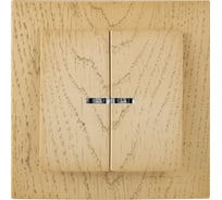 Выключатель NILSON 2СП с подсветкой клен Touran wood 24281004