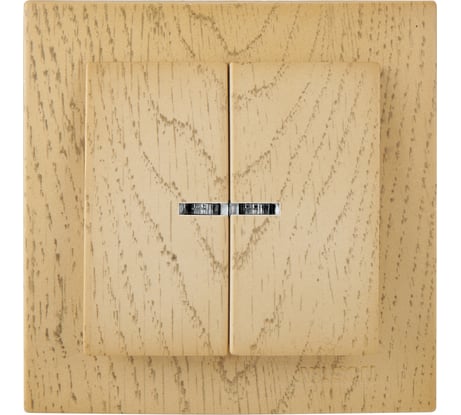 Выключатель NILSON 2СП с подсветкой клен Touran wood 24281004