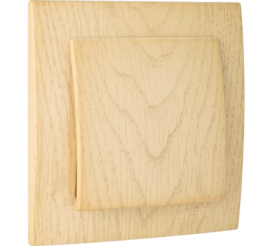 Выключатель NILSON 1СП клен Touran wood 24281001 1