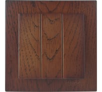Выключатель NILSON 3СП орех Touran wood 24271066