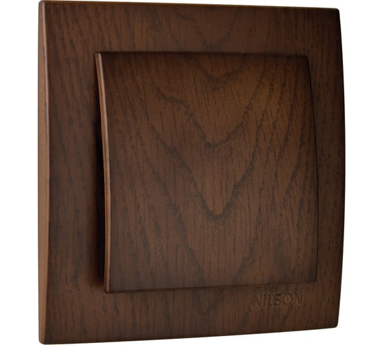 Выключатель NILSON 1СП орех Touran wood 24271001