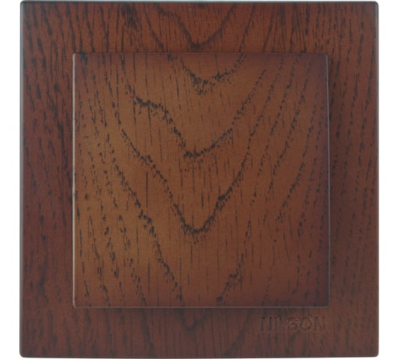 Выключатель NILSON 1СП орех Touran wood 24271001
