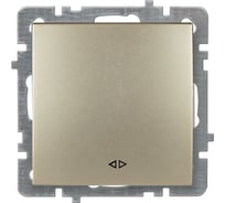 Механизм выключателя NILSON 1СП крестообразный золото Touran/Alegra metallic 24150410