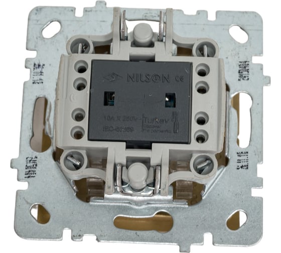 Механизм выключателя NILSON 2СП с подсветкой золото Touran/Alegra metallic 24150404