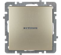 Механизм выключателя NILSON 1СП с подсветкой золото Touran/Alegra metallic 24150402