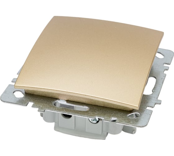 Механизм выключателя NILSON 1СП золото Touran/Alegra metallic 24150401