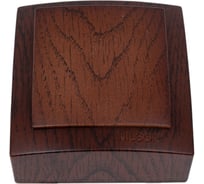 Выключатель NILSON 1ОП орех Themis wood 26271001