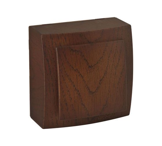 Выключатель NILSON 1ОП орех Themis wood 26271001