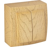 Выключатель NILSON 2ОП клен Themis wood 26281003