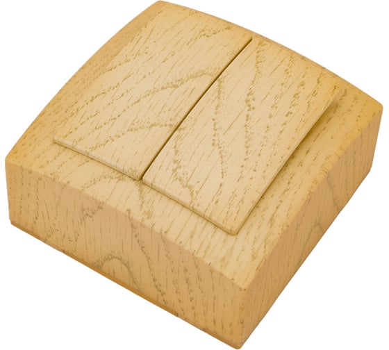 Выключатель NILSON 2ОП клен Themis wood 26281003
