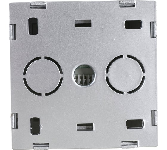 Розетка NILSON 1ОП комп серебро Themis metallic 26131044