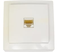 Розетка NILSON 1ОП комп белая Themis naturel 26111044