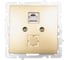 Механизм розетки NILSON 1СП комп золото Touran/Alegra metallic 24150444 1