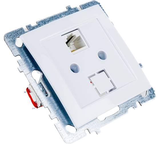 Компьютерная розетка Nilson 1-местн. СУ RJ45 CAT5 , TOURAN-ALEGRA-THOR, белый 24110444