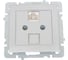 Механизм розетки NILSON 1СП комп серебро Touran/Alegra metallic 24130444 1