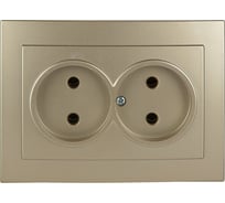 Розетка NILSON 2СП золото Touran metallic 24151024