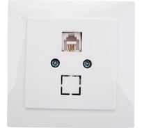 Телефонная розетка NILSON 1СП RJ11 белая Touran naturel 24111040