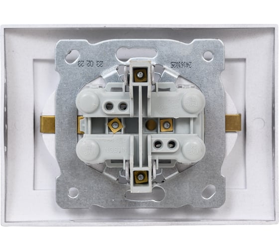 Розетка NILSON 2СП з/к антрацит Touran metallic 24161025