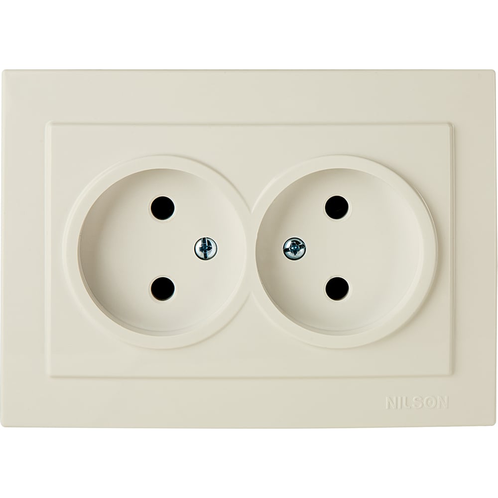 Розетка NILSON 2СП крем Touran naturel 24121024 - выгодная цена, отзывы ...