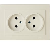Розетка NILSON 2СП крем Touran naturel 24121024